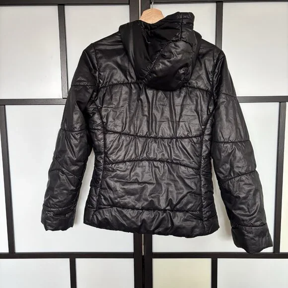 Patagonia Women Lidia Insulated Puffer Quilted Jacket Hooded Black Small Outdoor - Picture 11 of 16